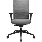 Topstar Drehstuhl Sitness Airwork - grau Armlehnen Universalrollen.