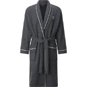 Jan Vanderstorm Bademantel Herren Baumwolle grau gestreift, XXXL 815547-0001-09995