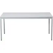 Proregal Schreibtisch Bear | HxBxT 75x160x80 cm | Grau | Rechteckig | Quadratfüße | Lackiert