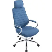 TPFLiving Bürostuhl Rocket Stoff blau