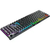 XTRFY MX 10.1 Wireless, Verkabelt & Kabellos, USB + RF Wireless + Bluetooth, Mechanischer Switch, QWERTZ, RGB-LED, Schwarz