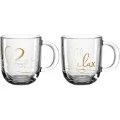 Leonardo Tasse Presente Relax 400 ml, 2 Stück, Transparent
