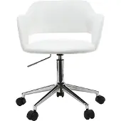 Miliboo - Design-Bürostuhl Weiß JESSY