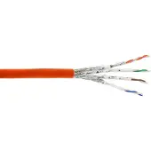 InLine Verlegekabel Cat.7a, S/FTP (PiMF) 4x2x0,58 AWG23, 1200MHz, LSZH, 50m, 50 m, Cat7a, S/FTP (S-STP), Orange