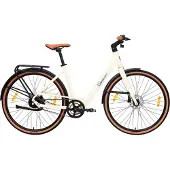 Sachsenrad Urban City E-Bike C3V Roma, mit Riemenantrieb Drehmomentsensor, Ultraleicht 16kg, 28 Zoll Citybike Lenker vollintegriertes, Elektrorad