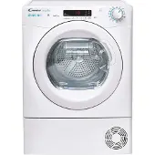 Candy Smart Pro CSOE H10A2DE-S, Freistehend, Frontlader, Wärmepumpe, Weiß, Tasten, Drehregler, Links