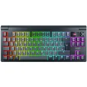 XTRFY MX 8.3 TKL Wireless, Verkabelt & Kabellos, USB + RF Wireless + Bluetooth, Mechanischer Switch, QWERTZ, RGB-LED, Grau