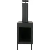 Huismerk Outdoor-Kamin 100 cm Schwarz