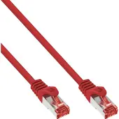 InLine Patchkabel, S/FTP (PiMf), Cat.6, halogenfrei, Kupfer, rot, 10m