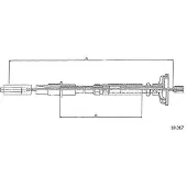METZGER 10.317 Kupplungsseil Seilzug für VW SCIROCCO (53B) 874/606mm