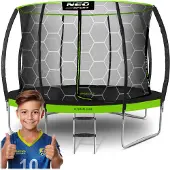 Neo-Sport 14ft/435cm profiliertes Gartentrampolin mit Innennetz