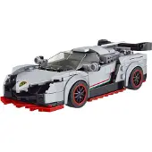 Mould King 27007 - Grauer Sportwagen Veneno inkl. Vitrine () Klemmbausteine