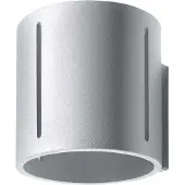 Sollux Wandleuchte INEZ grau 1xG9 8W Aluminium 10x12x10cm