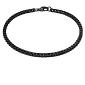 True Rebels Armband aus Edelstahl in schwarz | Gr.: 17 cm