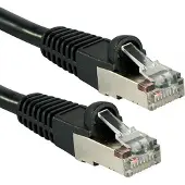 Lindy 47183, 10 m, Cat6a, S/FTP (S-STP), RJ-45, RJ-45, Schwarz