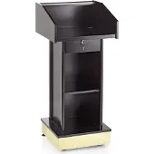 WAS Germany Rednerpult Holz furniert + lackiert braun 55 x 55 x 81,5 cm