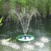 Mauk Solar Springbrunnen Schwimmend LED Akku 250l/h Brunnen