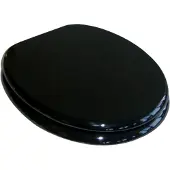 VCM Adob, WC Deckel Ascoli Holzkern-WC-Sitz schwarz, 85001