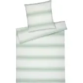 Elegante Halbleinen-Bettwäsche-Garnitur Layer Farbe Pastellgrün Größe 155x220+80x80