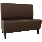 BIG Möbel Gastro Sitzbank Paris | 180 cm breit | Kunstleder Braun | Glatt | Dinerbank