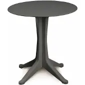 Progarden Tisch Levante 70 cm anthrazit rund, Vollkunststoff