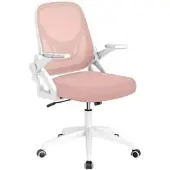 Costway Bürostuhl Ergonomischer Schreibtischstuhl 360° Drehstuhl Rosa