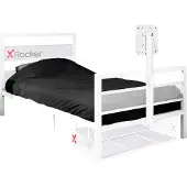 X Rocker Gaming Einzelbett wei/TV-Halterung/Metall