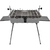 Grillpeter Schaschlik Mangal Edelstahl IDEAL mit automatischen Spießdreher