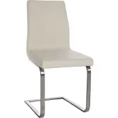 CLP Esszimmerstuhl Belfort mit robustem Edelstahlgestell creme