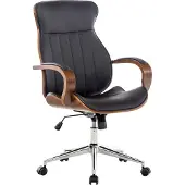 TPFLiving Bürostuhl Mellow Kunstleder walnuss/braun