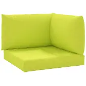 vidaXL Palettenkissen 3-Tlg Hellgrün Oxford-Gewebe 361784