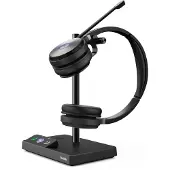 Yealink WH62 Dual UC Headset, Kabellos, Büro/Callcenter, 20 - 20000 Hz, 127 g, Kopfhörer, Schwarz
