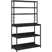 vidaXL Küchenregal Schwarz Eichen-Optik 100 x 40 x 168 cm
