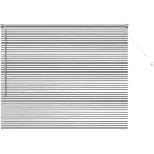 vidaXL Venezianische Jalousien Silber 130 x 155 cm Aluminium