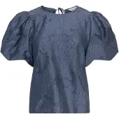 MSCH Copenhagen Damen Tops & T-Shirts Mschorkidea 2/4 Top - Blauw - Größe L