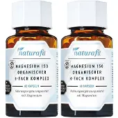 Naturafit Magnesium 150 organischer 4-fach Komplex 2x 2x60 St Kapseln