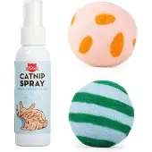 Kikkerland - Kiko Spray & Play - Wool Balls & Catnip Spray