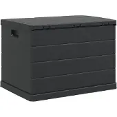 vidaXL Gartenlagerbox Kunststoff 77,5 x 54,5 x 53 cm Anthrazit