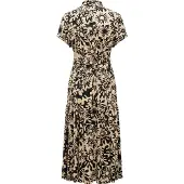 Ragwear A-Linien-Kleid "Liora Print" 1 tlg. Ohne Taschen Wadenlanges Kurzarmkleid mit Bindeband