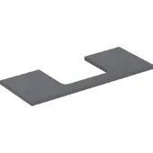 Geberit Waschtisch-Platte One 120x3x47cm, lava/lackiert m, AS mit.