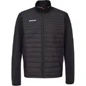 CCM TEAM QUILTED JACKET SR 22, Größe:XS, Farbe:Black