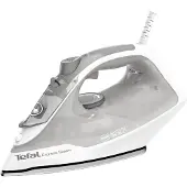 Tefal Express Steam FV2863E1, Dampfbügeleisen, Keramik-Bügelsohle, 1,9 m, 200 g/min, Weiß, Grau, 30 g/min