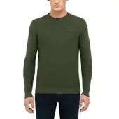 Mustang Cardigan "Herren Style Elliot", Herren, Gr. L, khaki, Strick, 100% Baumwolle, regular fit, Rundhals, Strickjacken Cardigan