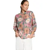 Zero Schlupfbluse "Damen mit Blumenprint"