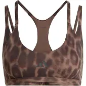 Adidas Damen BH Optime Leopard Träger-BH mit leichtem Halt