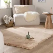 NATURL. Hochflor Teppich - Comfy Supreme Beige 80x150cm