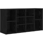 vidaXL Schuhbank 103 x 30 x 54,5 cm Holzwerkstoff Schwarz Eichen-Optik