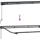 vidaXL Manueller Markisenrahmen mit LEDs 2,5 x 2 m
