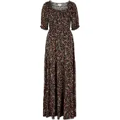Apricot Maxikleid "Geblümtes Paisley-Maxikleid" mit elastischen Details