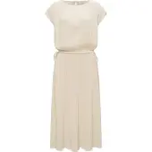 Ragwear Plisseekleid "Plisseekleid Galit YOUMODO", Damen, Gr. XS, N-Gr, weiß (ecru), Obermaterial: 65% Polyester PES. 35% Viskose CV., Kleider Plisseekleid